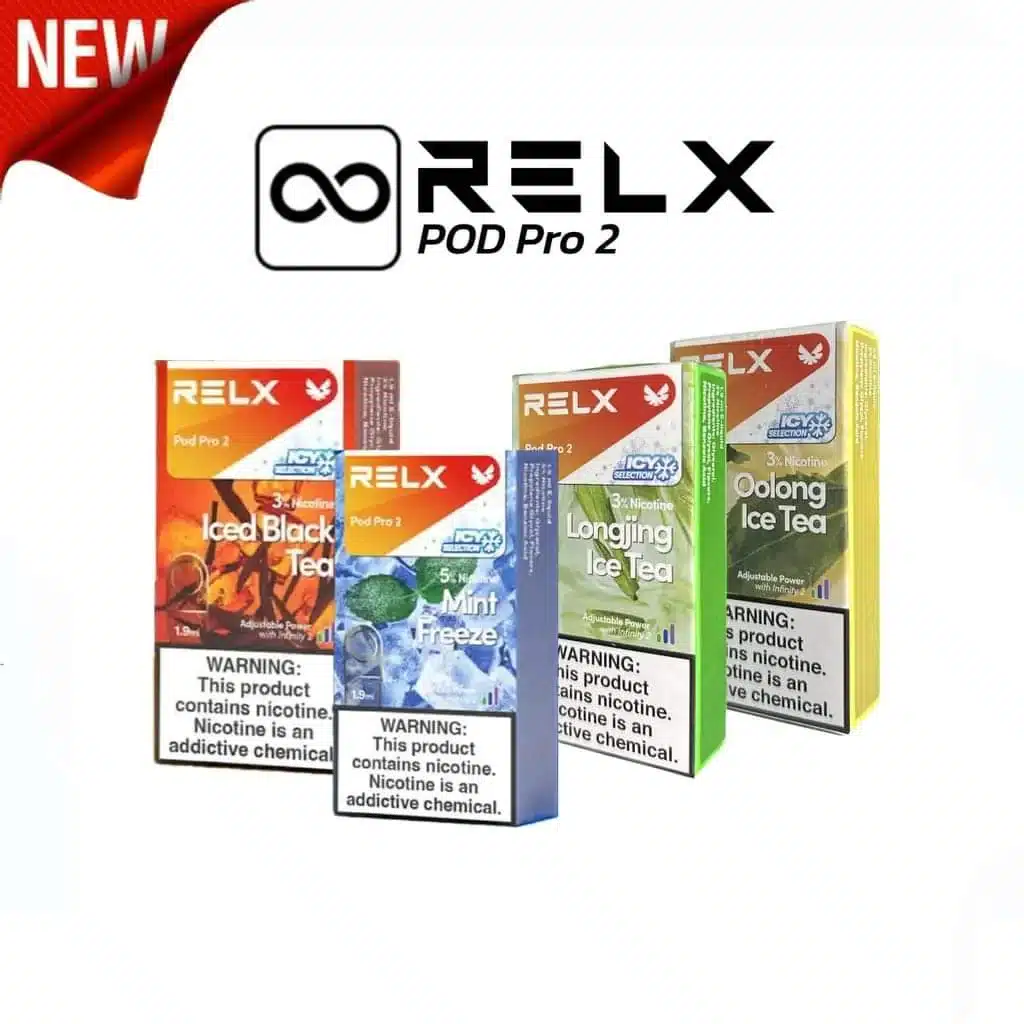 FB_IMG_1691741347625 RELX® PODS PRO – Premium leak-resistant vape pods with SmartPace™ alert and rich flavors, compatible with RELX Infinity devices.