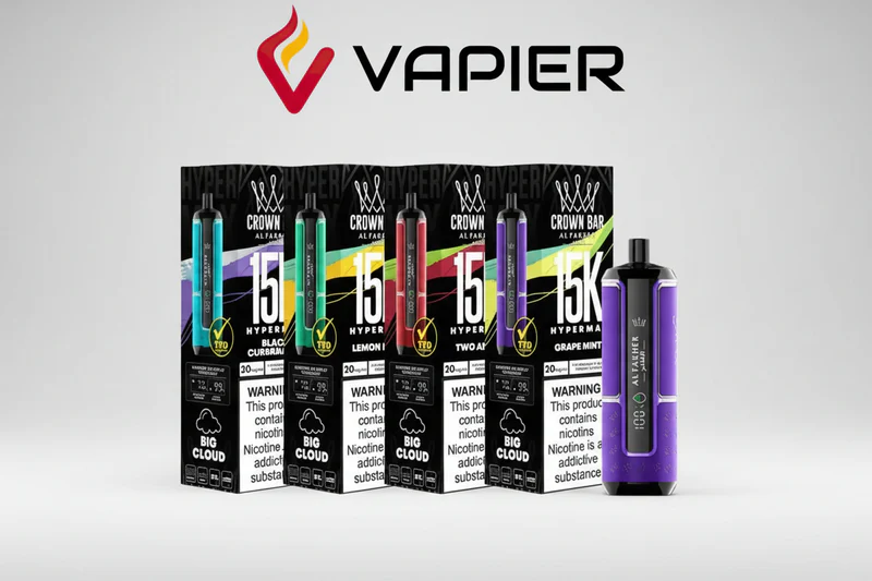 Al Fakher 15K Crown Bar Hypermax 15000 Puffs Low Nicotine DTL Disposable Vape – Dubai UAE