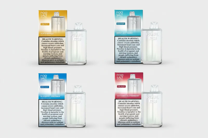 Pod Salt Pearl Pro 10000 Puffs – Best Disposable Vape in UAE with Long-Lasting Battery and Smooth Nicotine Salt Flavors