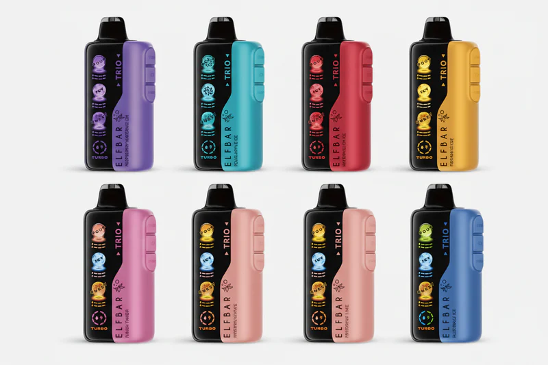 Elf Bar TRIO 40000 Puffs Disposable Vape Sweet Ice Sour Elf bar trio 40000 puffs disposable vape flavors